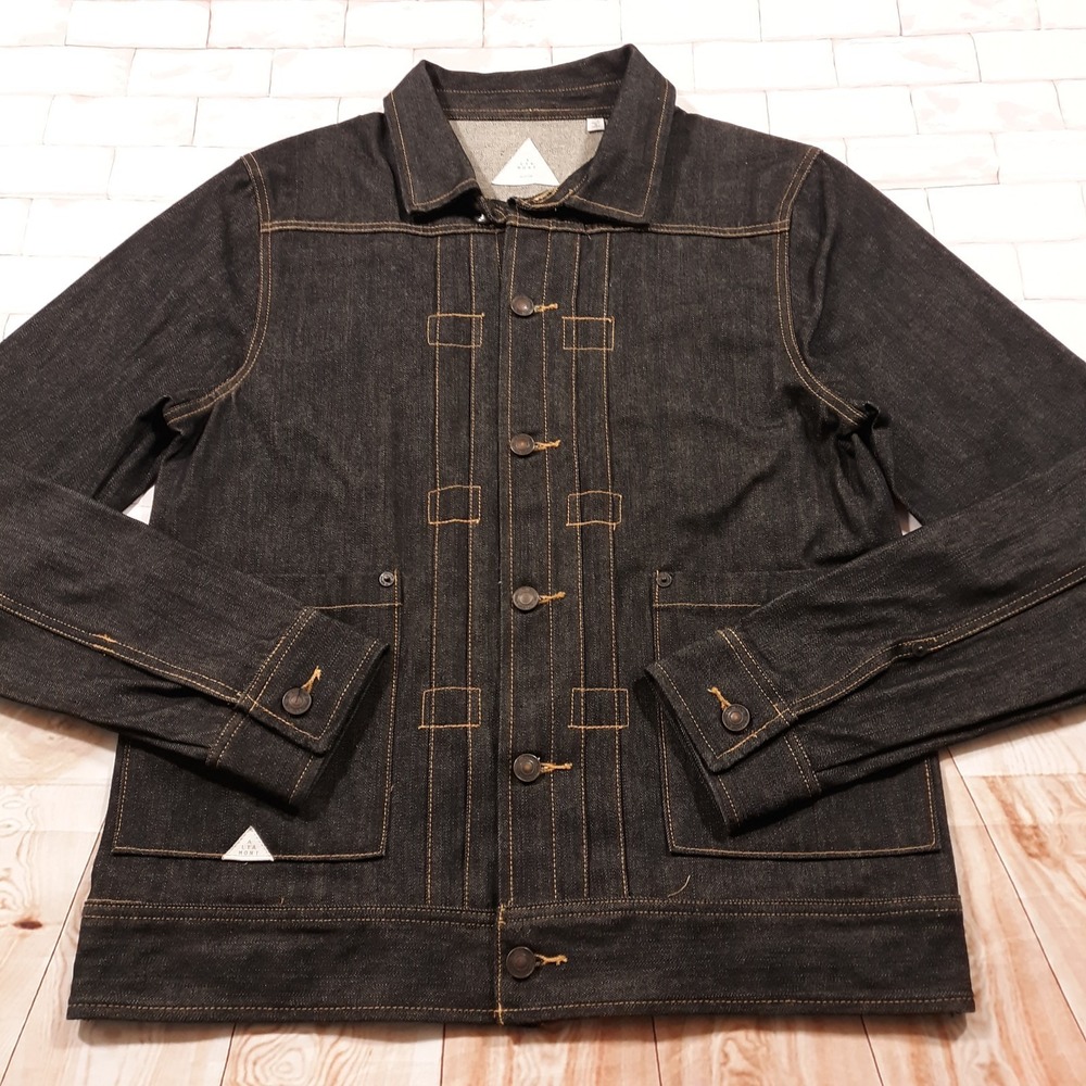 Altamont Denim‎ Jacket Jean Trucker Mens Medium Black Mrshl 3130001755